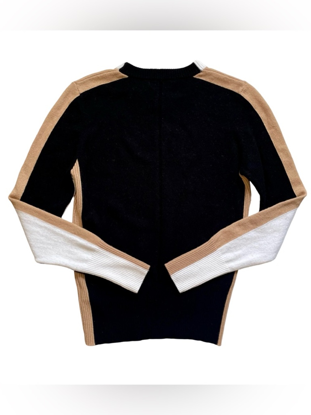 Reiss Addison Colour Block Cashmere Wool Blend Sweater Size Small - Picture 7 of 7